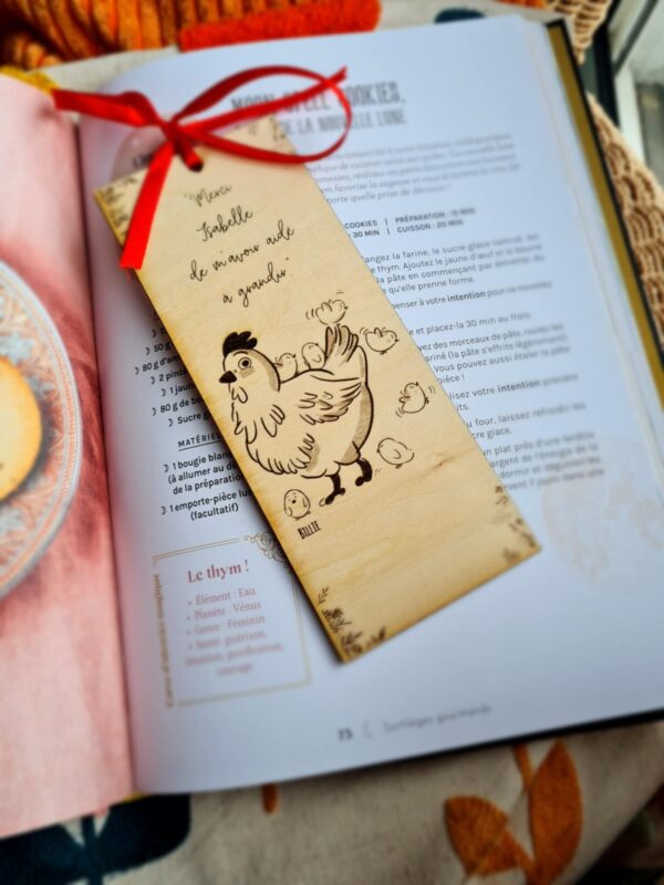 Marque page cocotte