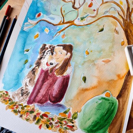 Illustration personnalisée aquarelle